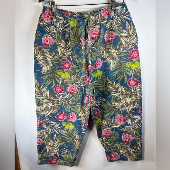 SAG HARBOR SPORT Capri floral pattern new with tag purchased in 1990 size pl - Picture 4 of 13